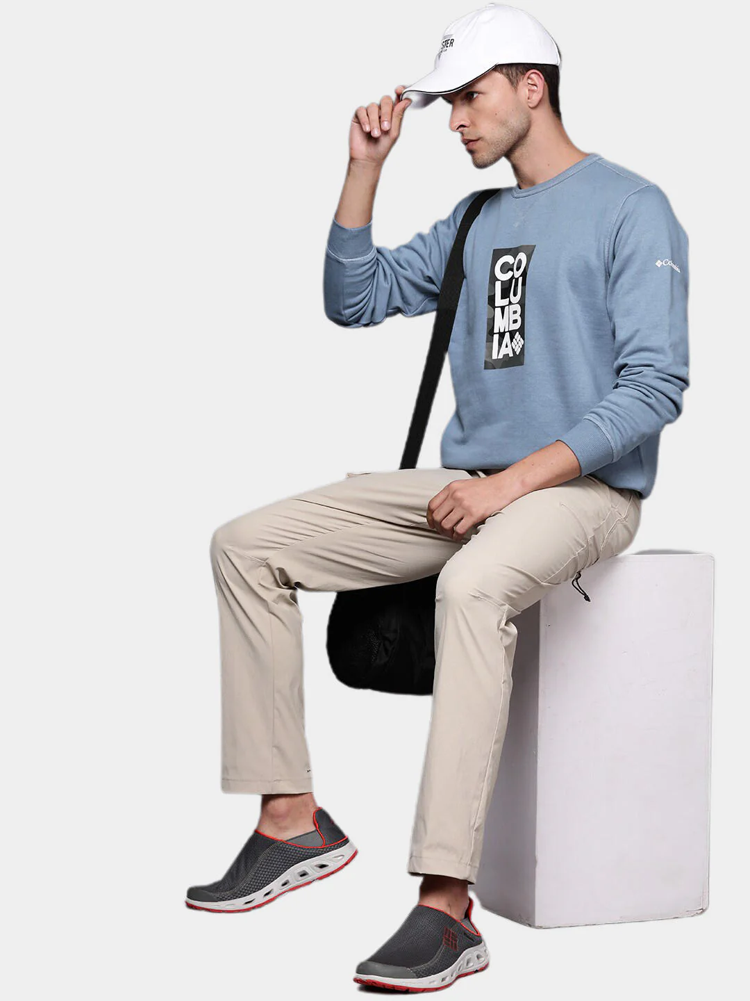 Columbia Men Blue M Columbia Logo Fleece Crew (Sun Protection) - Image 10