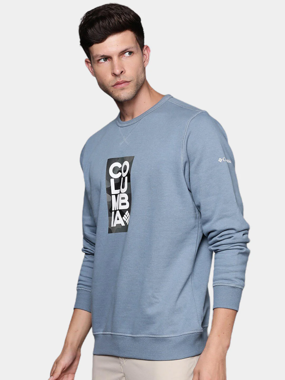 Columbia Men Blue M Columbia Logo Fleece Crew (Sun Protection) - Image 9