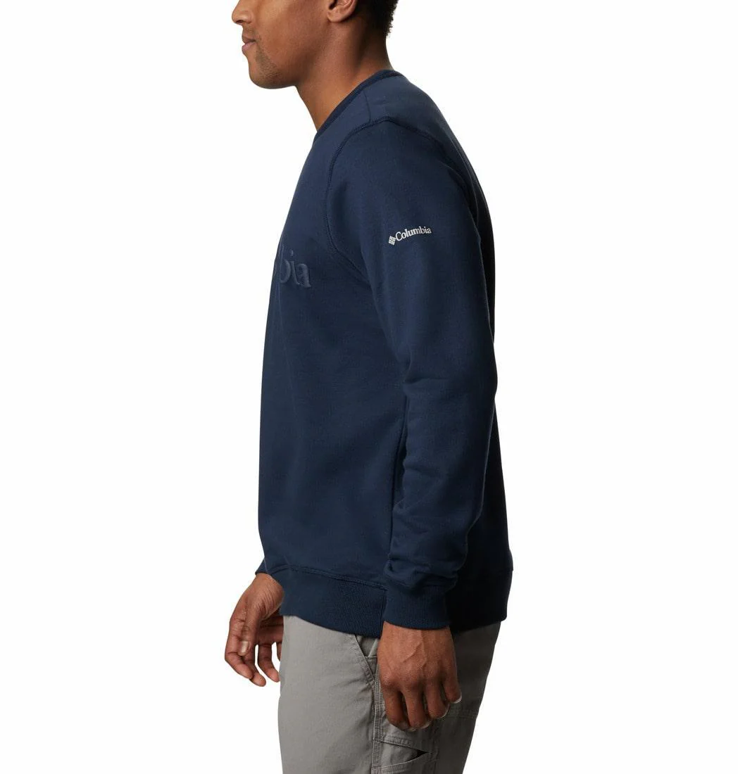 Columbia Men Blue M Columbia Logo Fleece Crew (Sun Protection) - Image 6