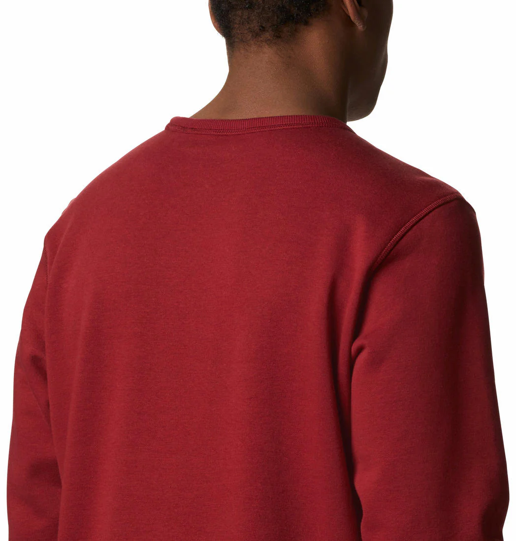 Columbia Men Red M Columbia Logo Fleece Crew (Sun Protection) - Image 4