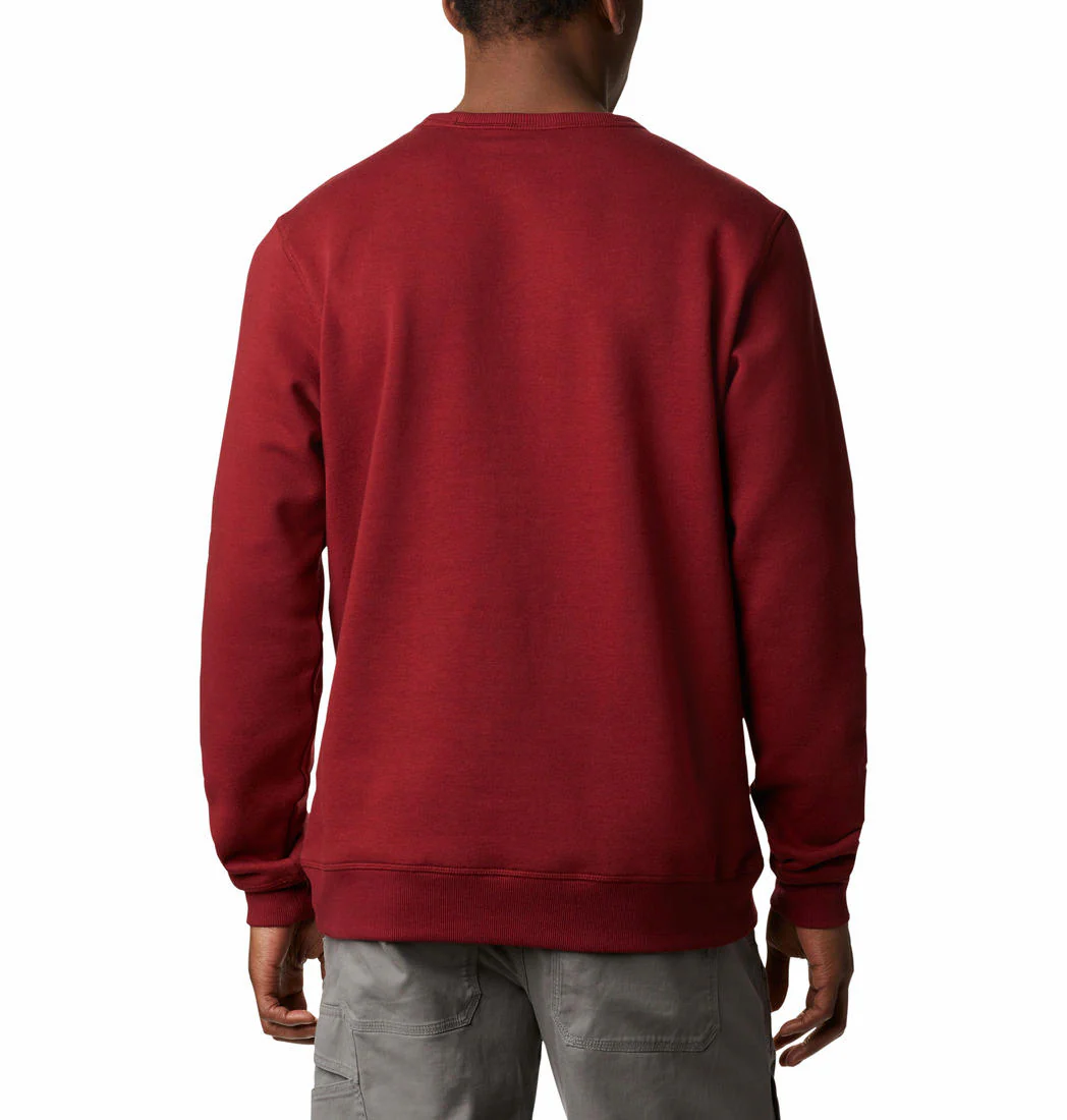 Columbia Men Red M Columbia Logo Fleece Crew (Sun Protection) - Image 5