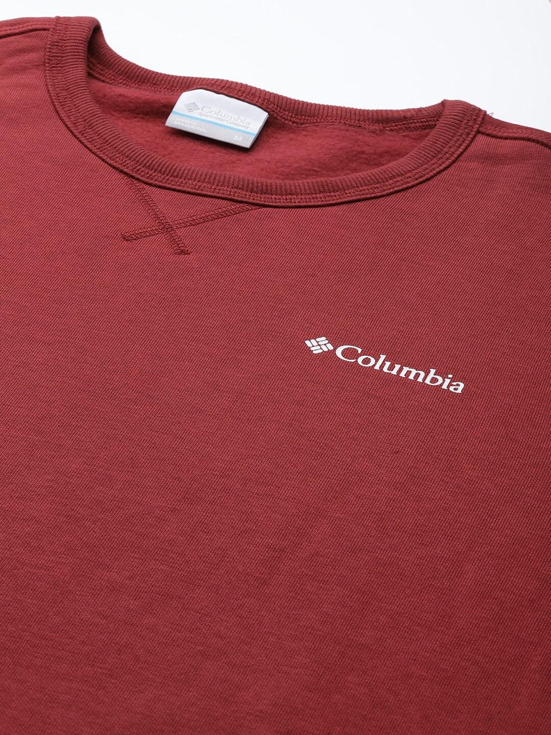 Columbia Men Red M Columbia Logo Fleece Crew (Sun Protection) - Image 6