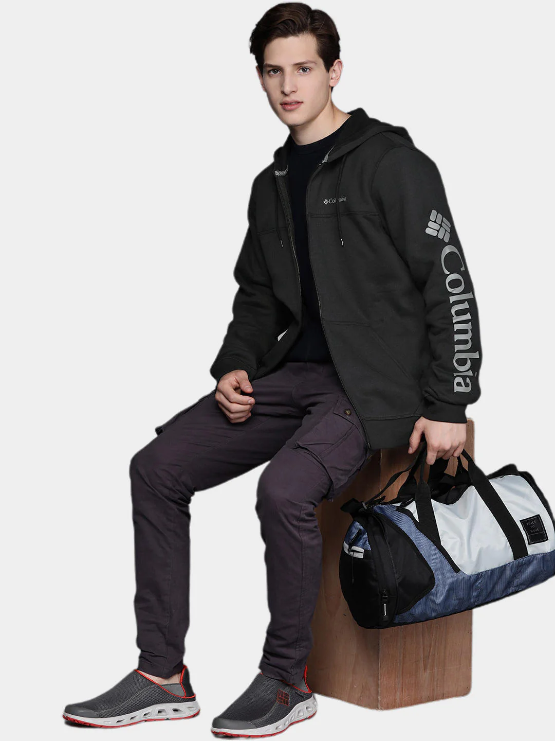Columbia Men Black M Columbia Logo Fleece FZ (Sun Protection) - Image 10