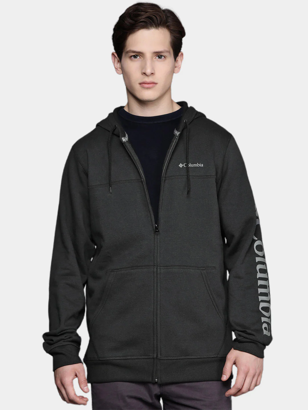 Columbia Men Black M Columbia Logo Fleece FZ (Sun Protection) - Image 11