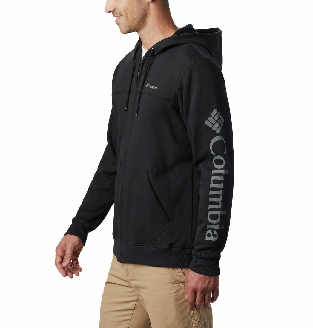 Columbia Men Black M Columbia Logo Fleece FZ (Sun Protection) - Image 2
