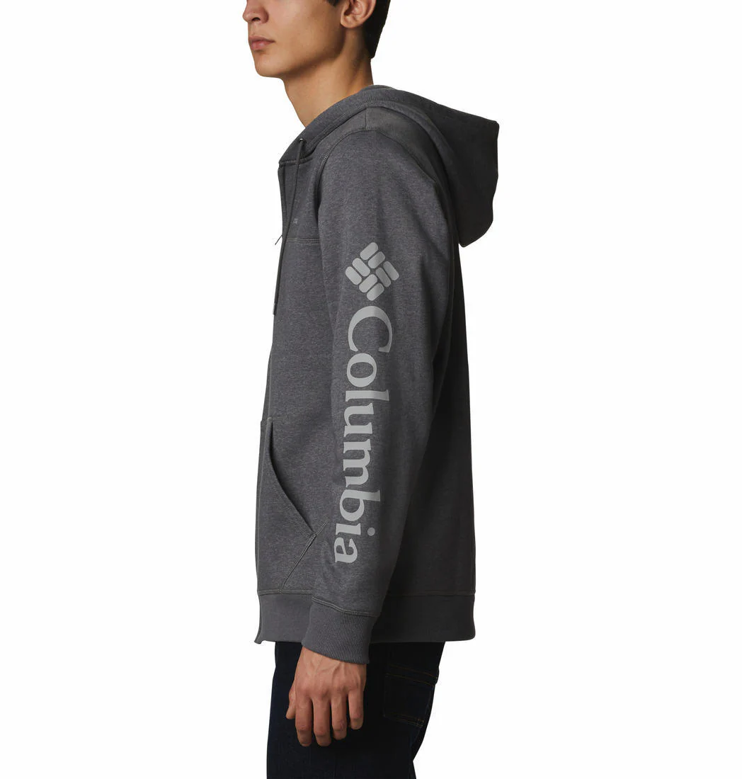 Columbia Men Grey M Columbia Logo Fleece FZ (Sun Protection) - Image 5