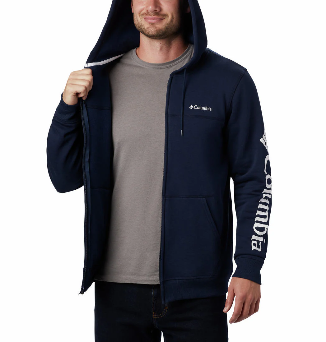 Columbia Men Blue M Columbia Logo Fleece FZ (Sun Protection) - Image 2