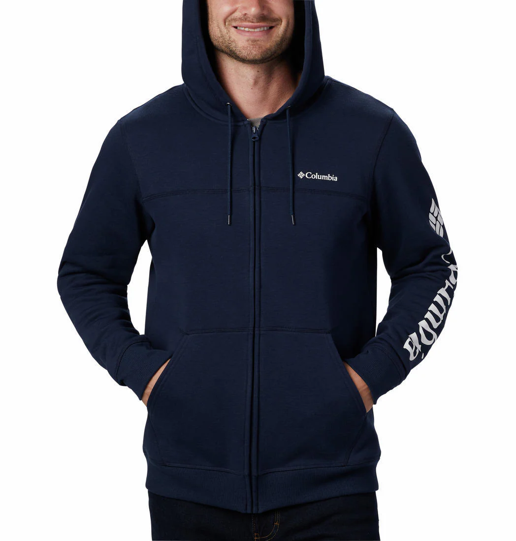 Columbia Men Blue M Columbia Logo Fleece FZ (Sun Protection) - Image 4