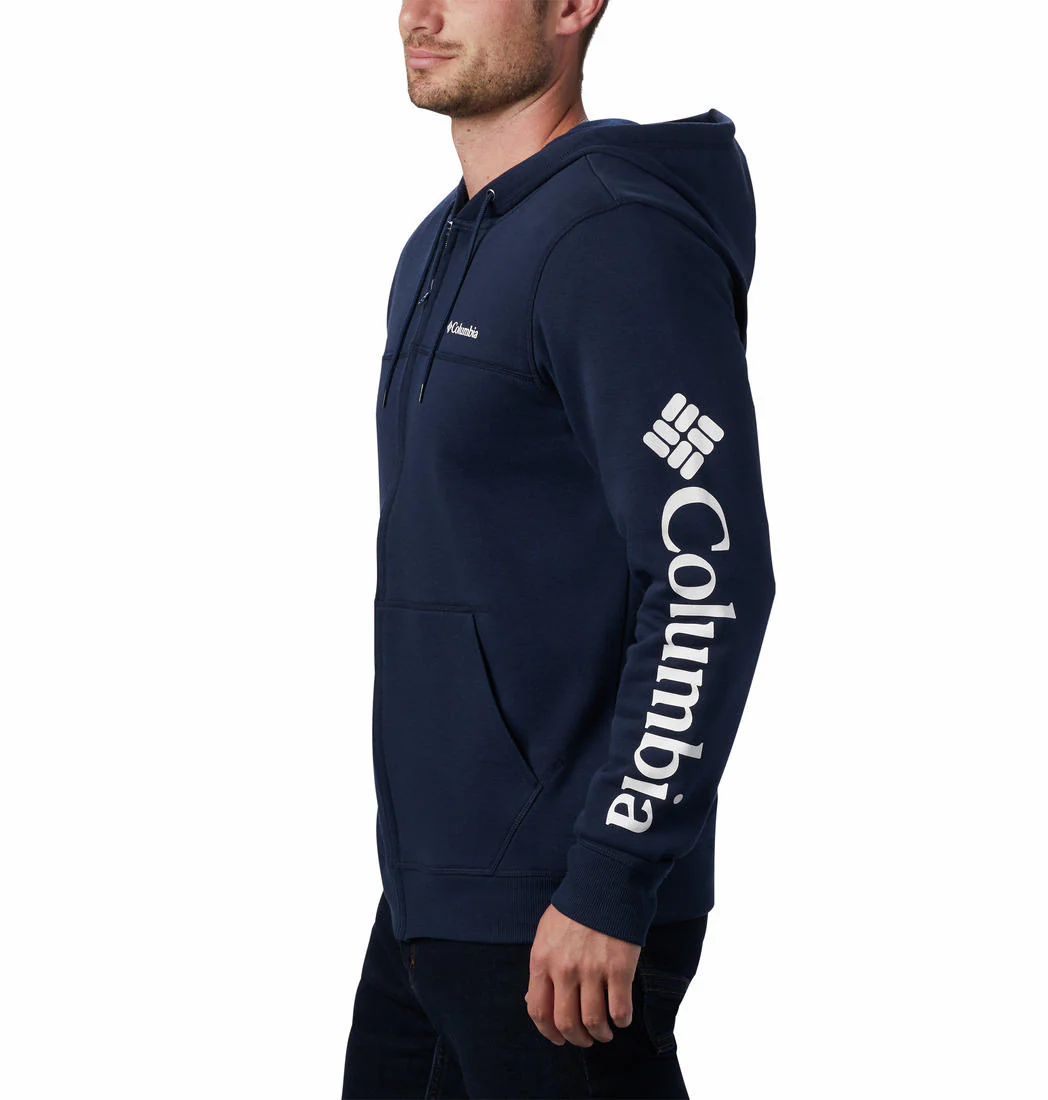 Columbia Men Blue M Columbia Logo Fleece FZ (Sun Protection) - Image 5