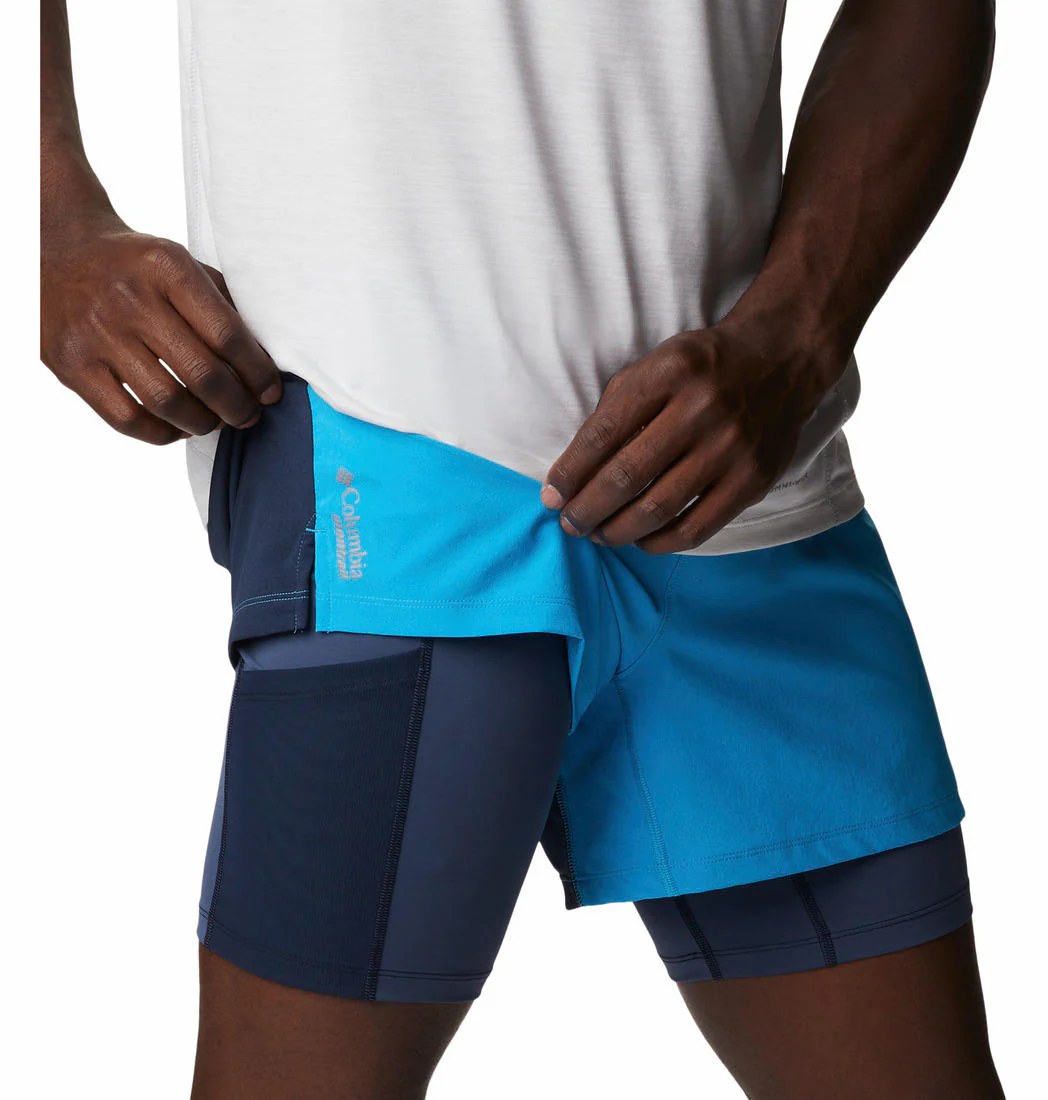 Columbia Men Blue M Endless Trail 2in1 Short (Sun Protection) - Image 2