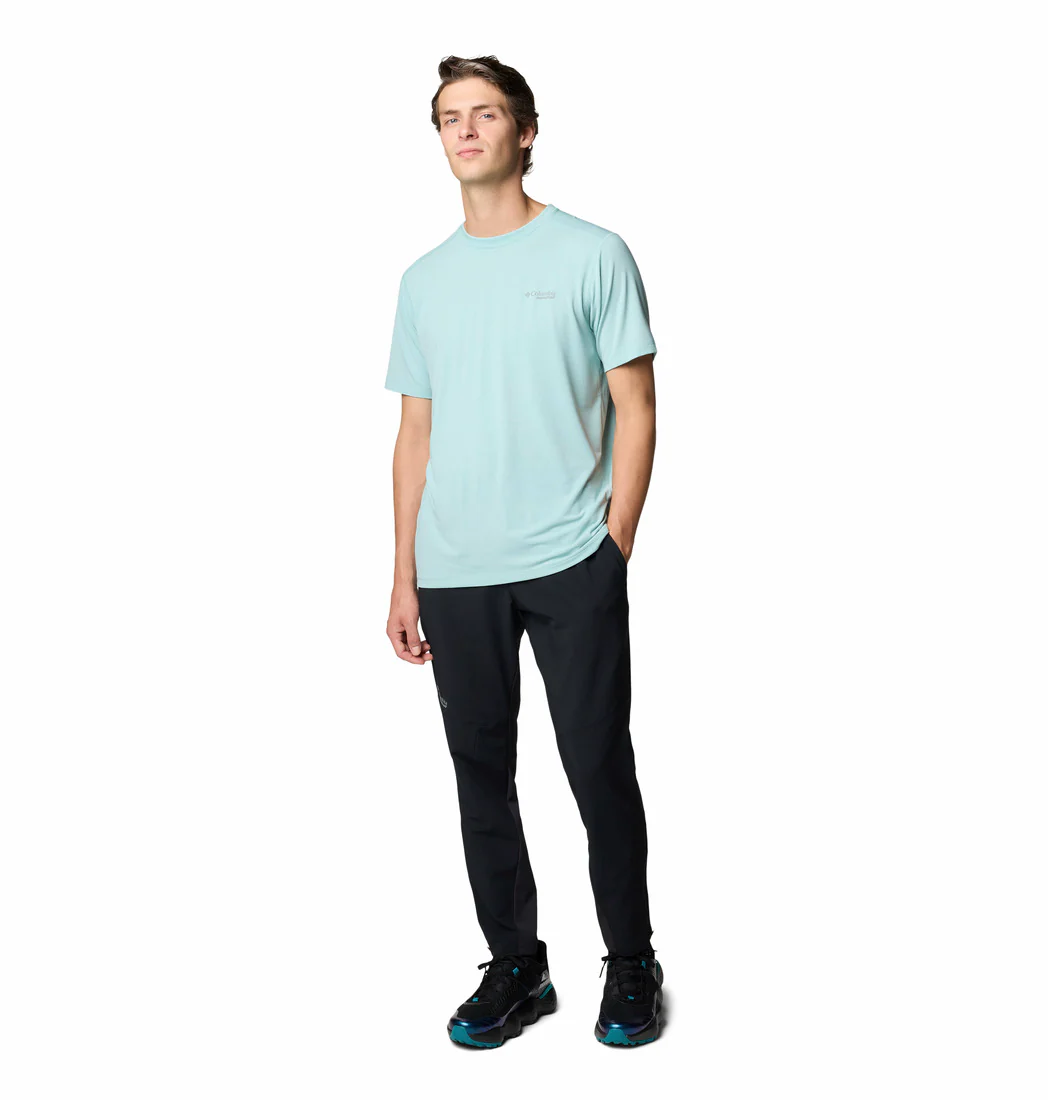 Columbia Men Blue M Endless Trail Running Tech Tee - Image 5