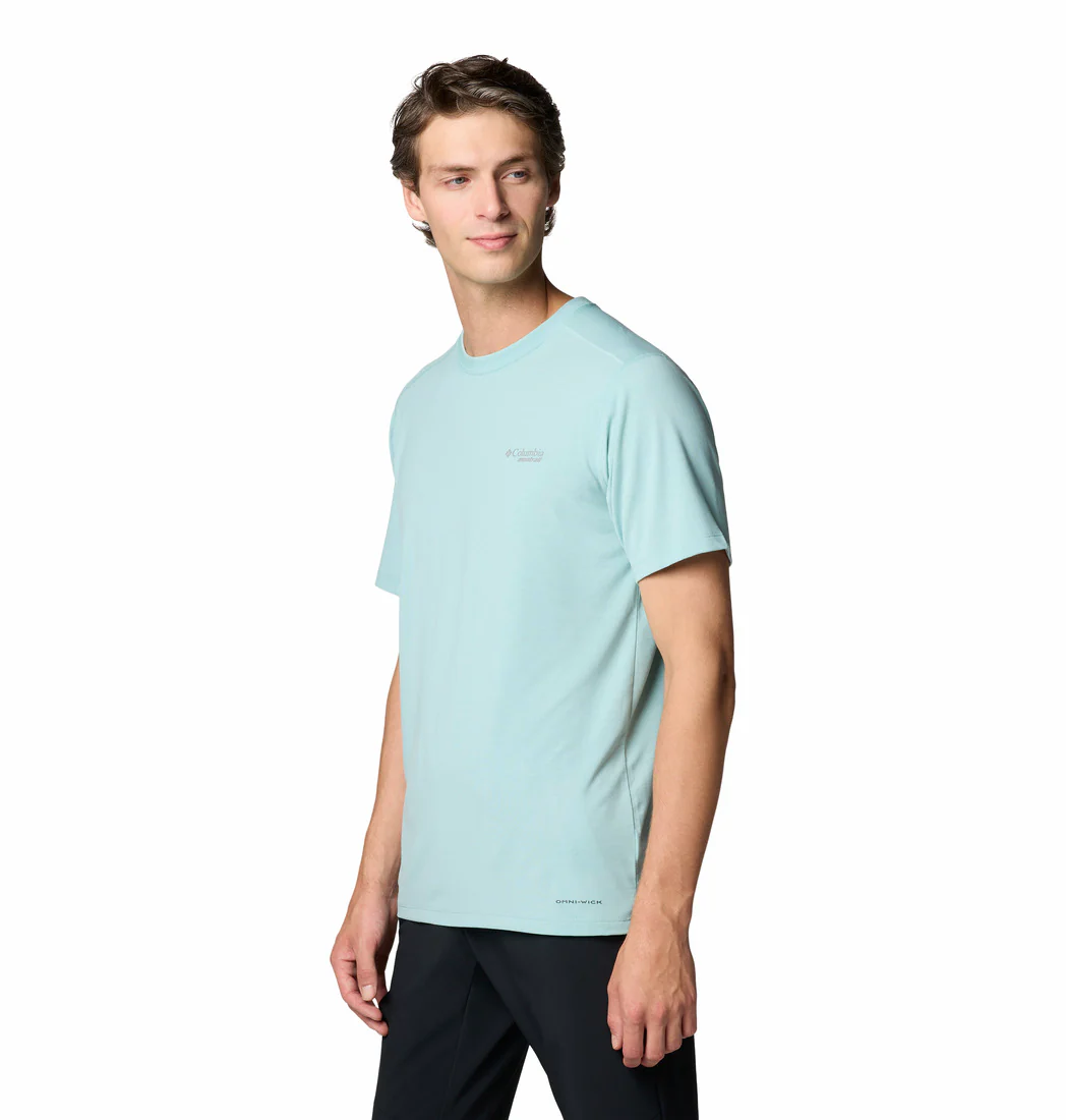 Columbia Men Blue M Endless Trail Running Tech Tee - Image 6