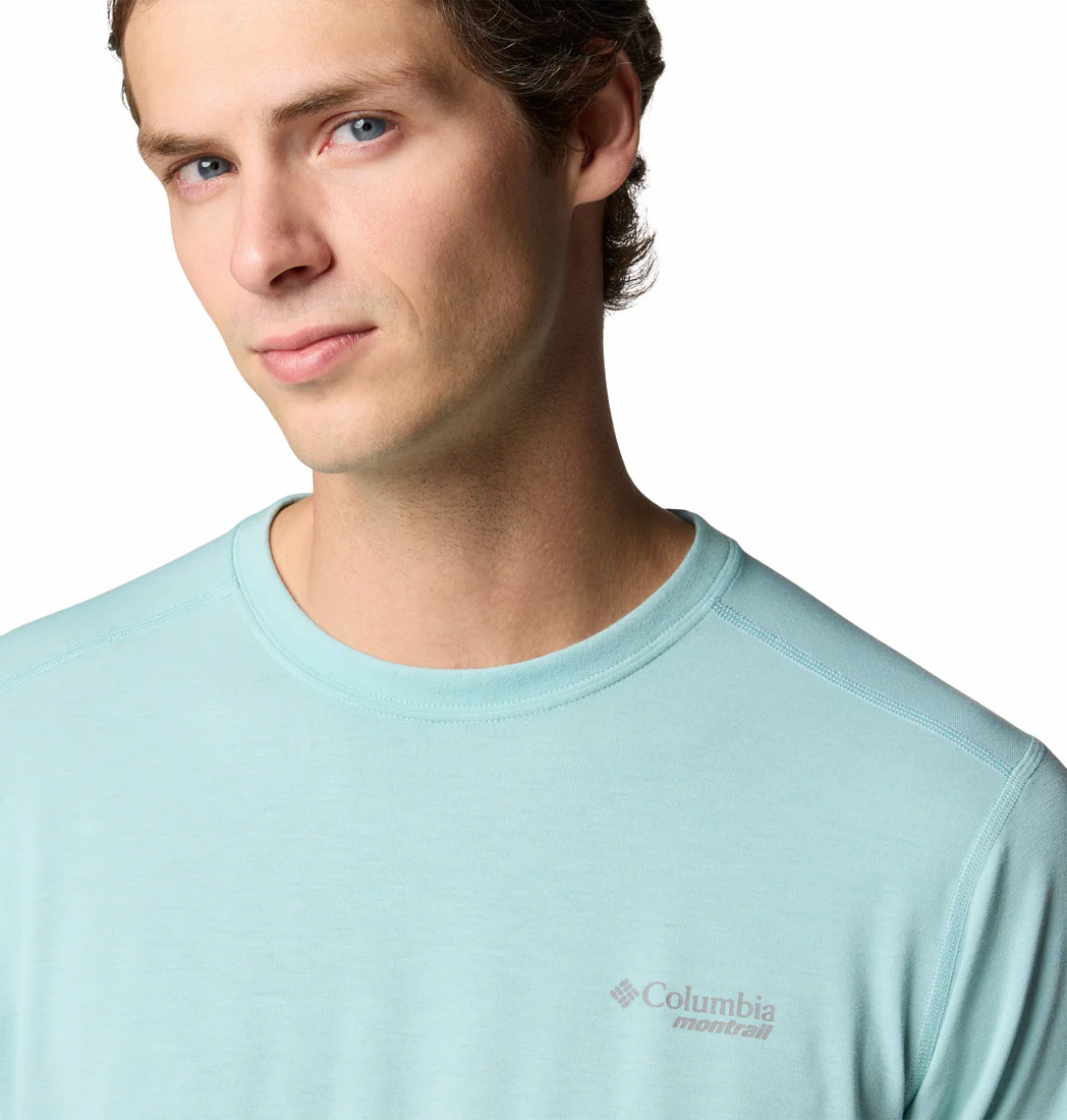Columbia Men Blue M Endless Trail Running Tech Tee - Image 7