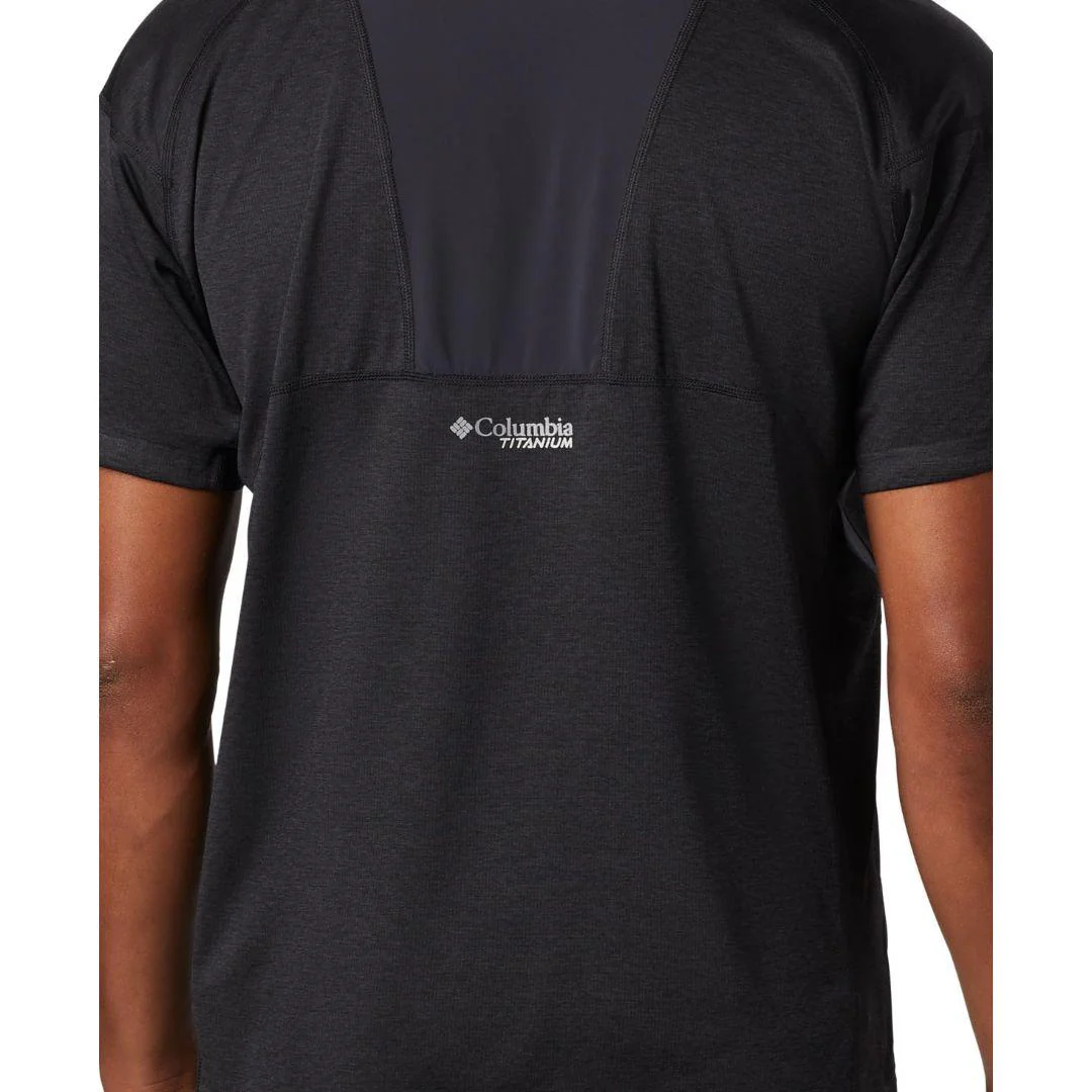 Columbia Men Black M Irico Knit SS Crew - Image 2