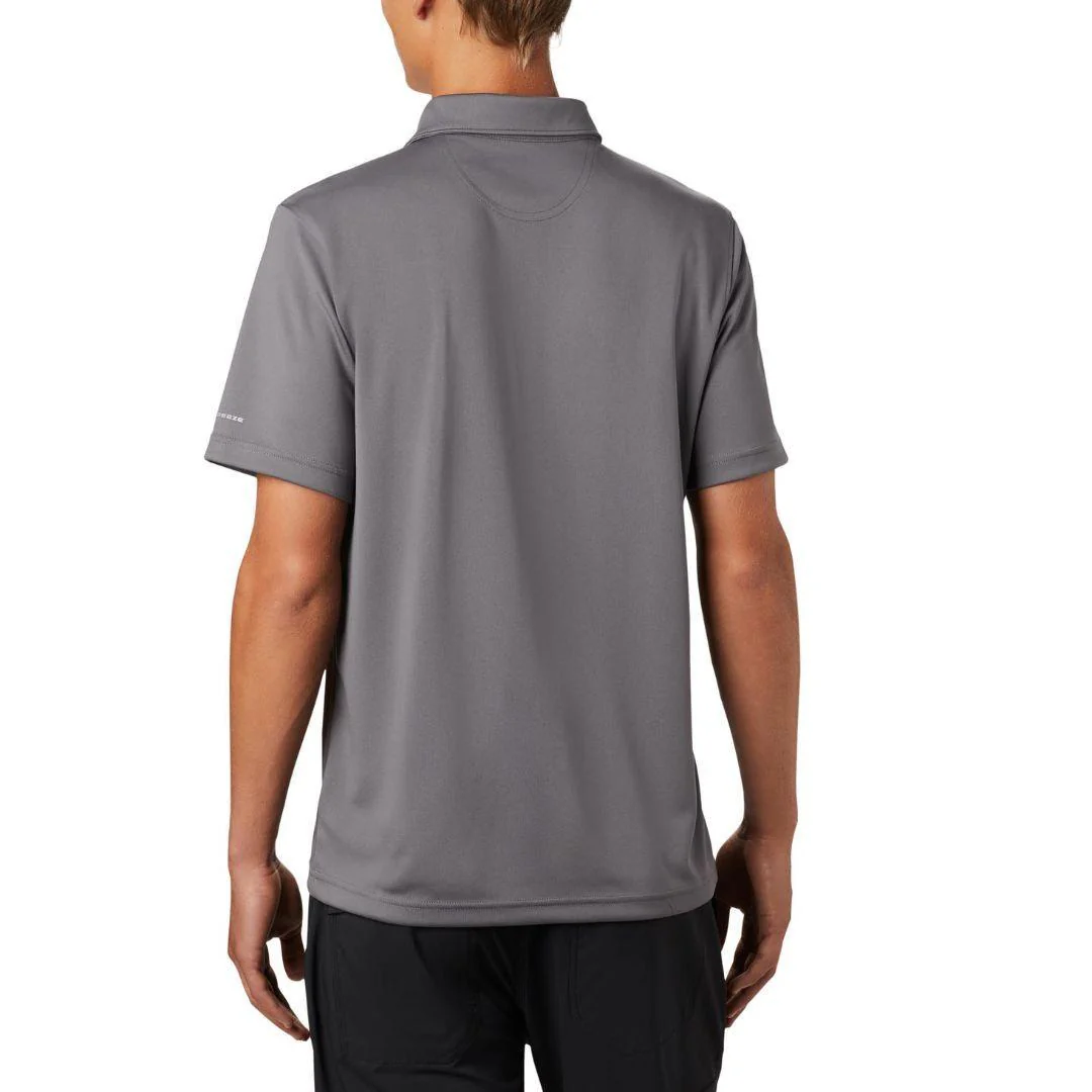 Columbia Men Grey M Mist Trail SS Polo (Sun Protection) - Image 6