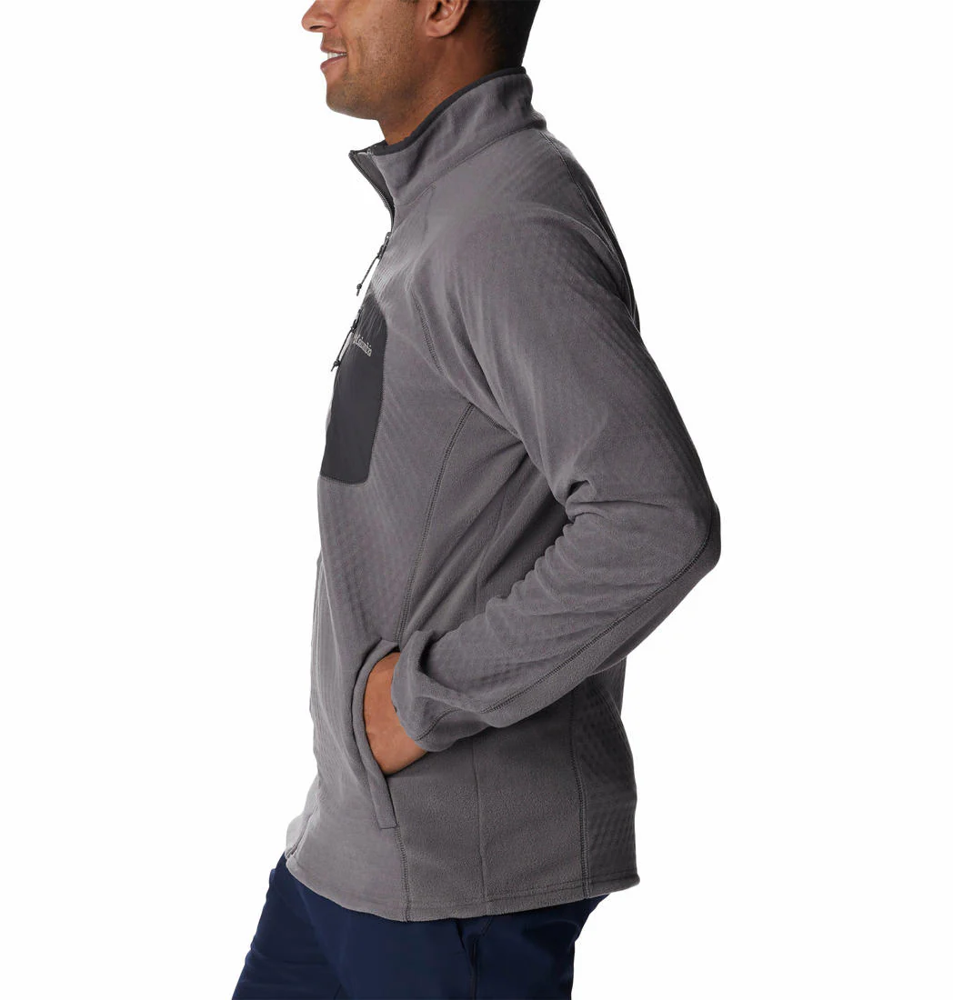 Columbia Men Grey M Outdoor Tracks Full Zip - Image 6