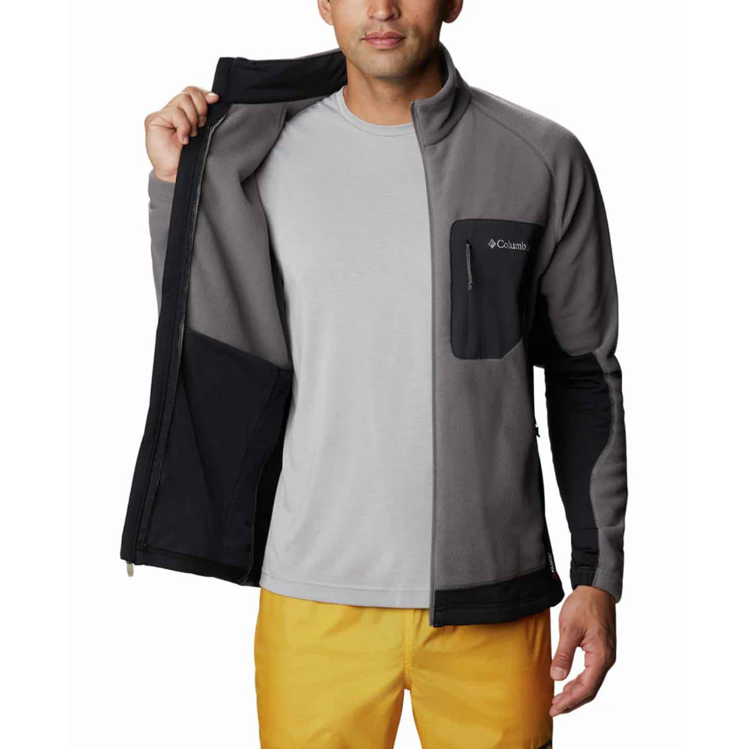 Columbia Men Grey M Polar Powder Full Zip - Image 4