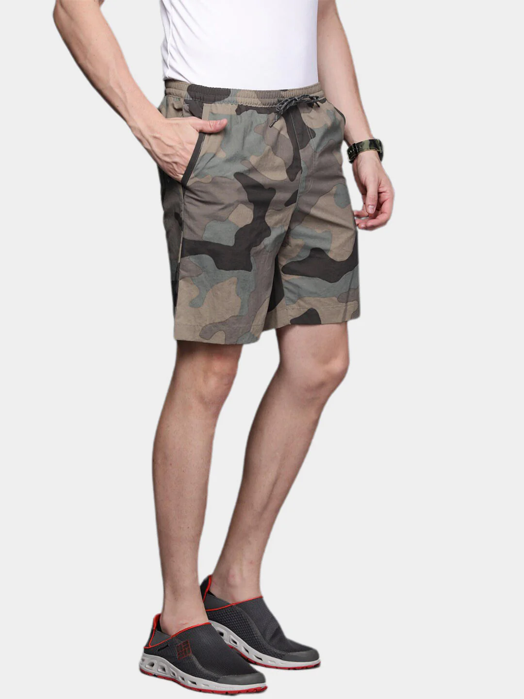 Columbia Men Green M Summerdry Short (Sun Protection) - Image 9