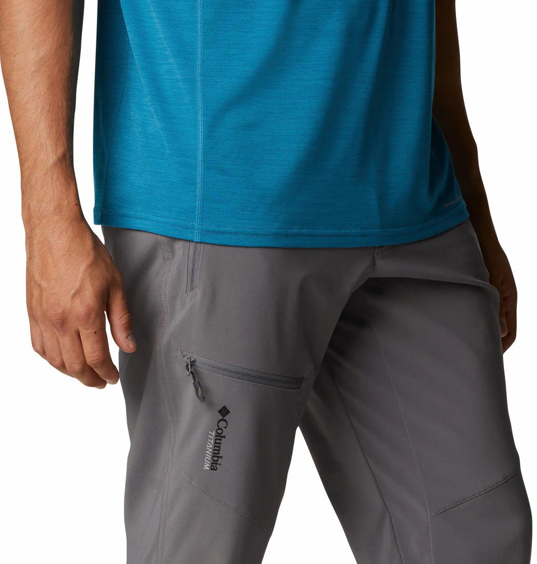Columbia Men Grey M Titan Pass Pant (Sun Protection) - Image 4