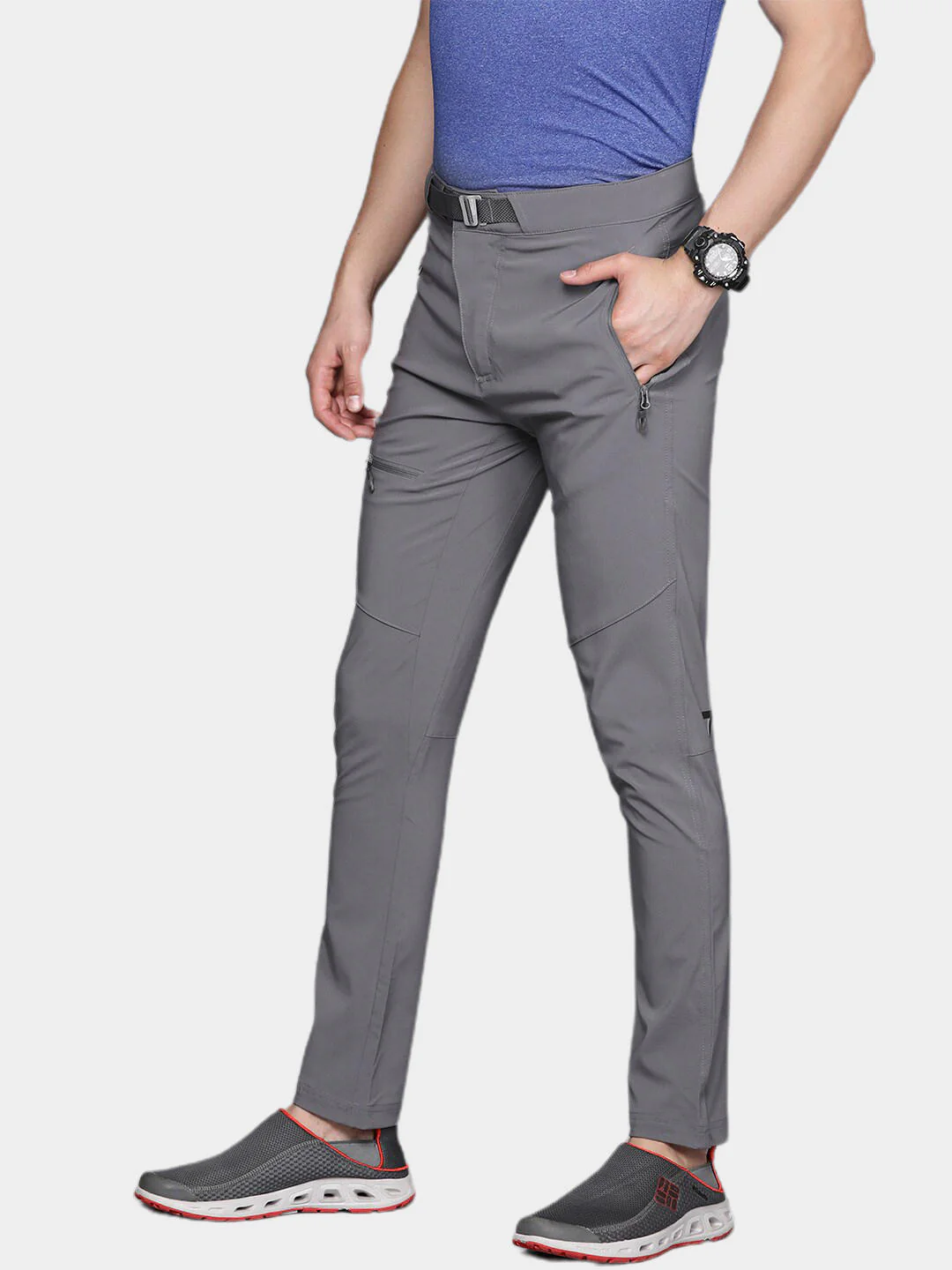 Columbia Men Grey M Titan Pass Pant (Sun Protection) - Image 9