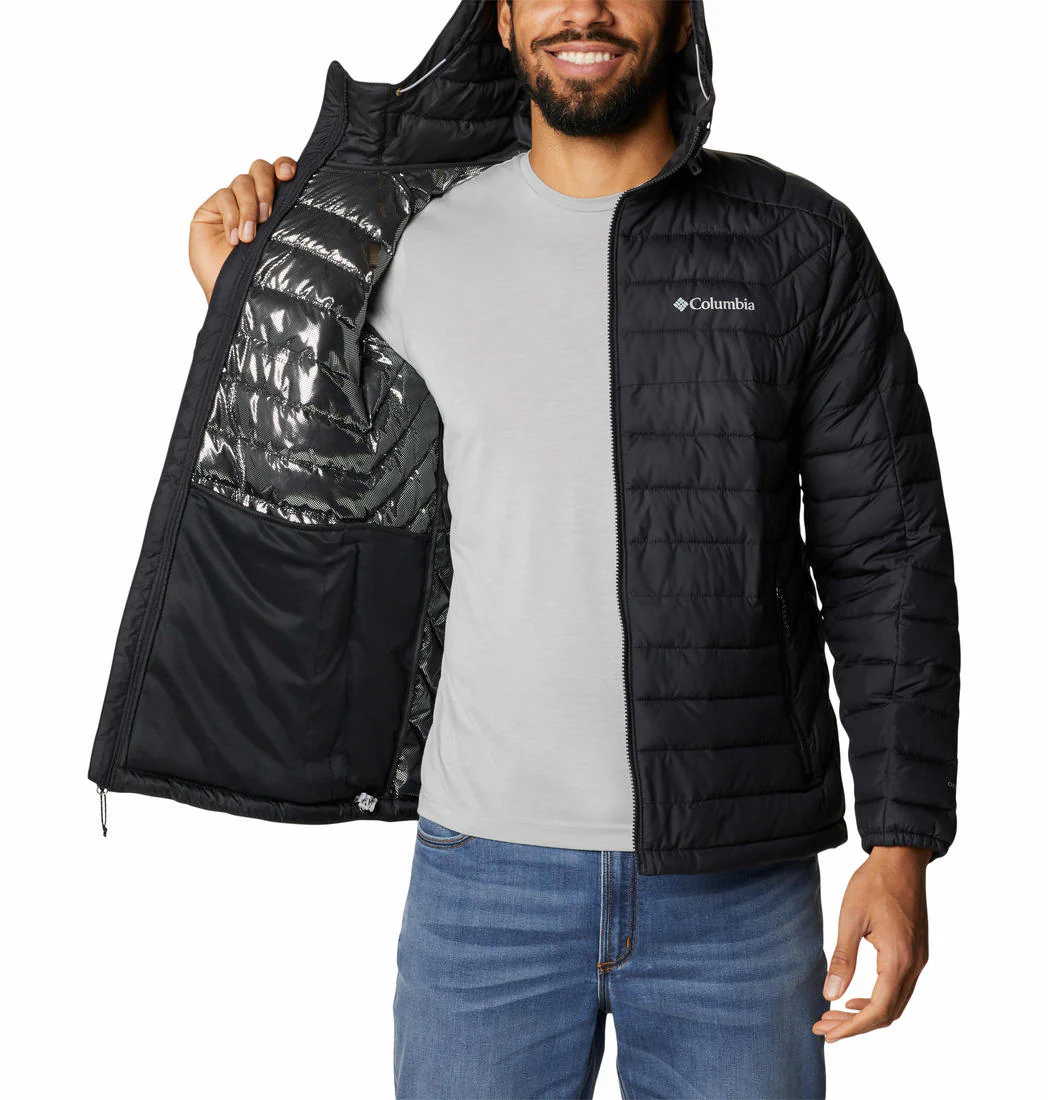Columbia Men Black M White Out II Hooded Jacket - Image 6