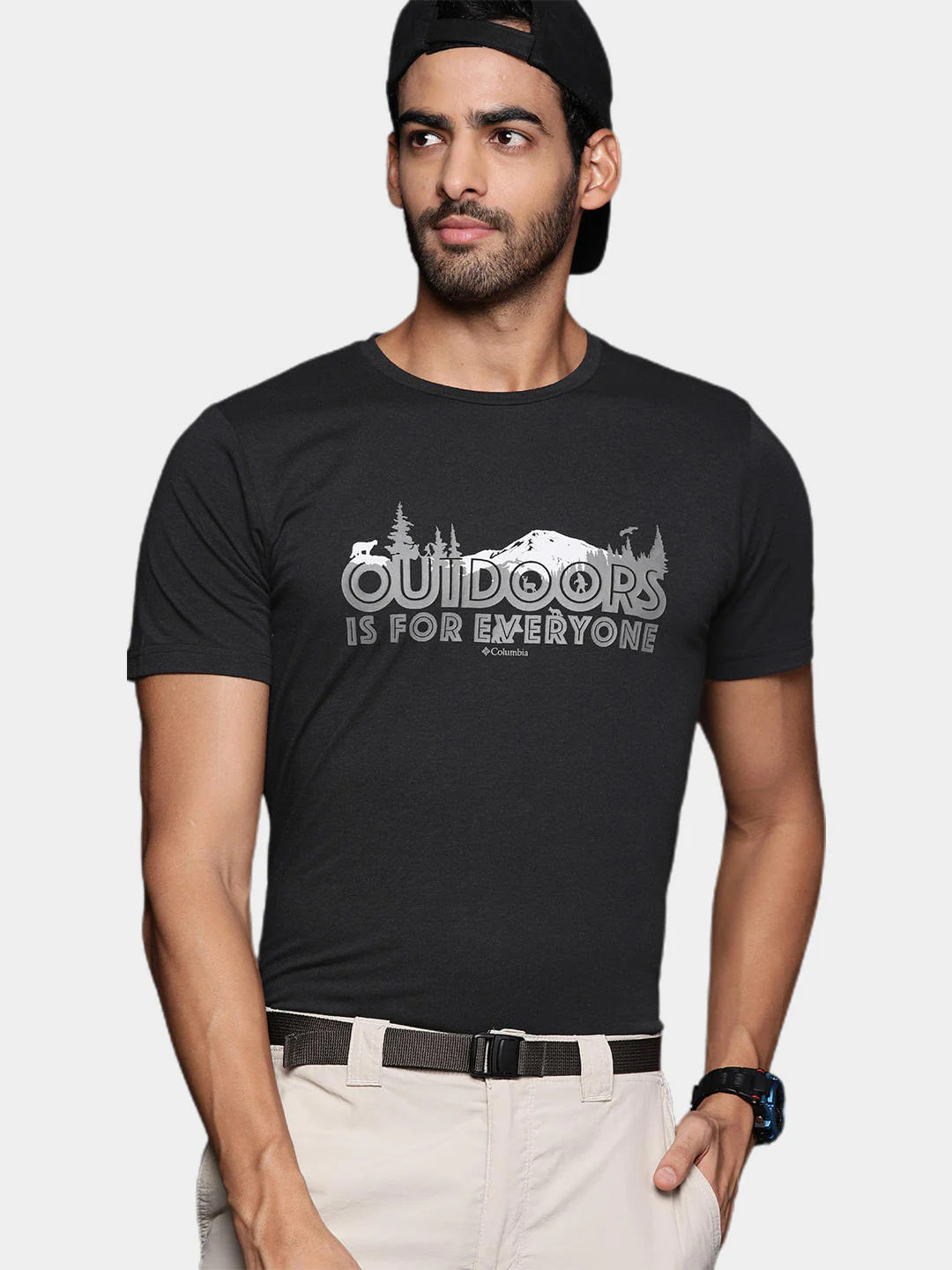 Columbia Men Black Men's Sun Trek Short Sleeve Graphic Tee (Sun Protection) - Image 6