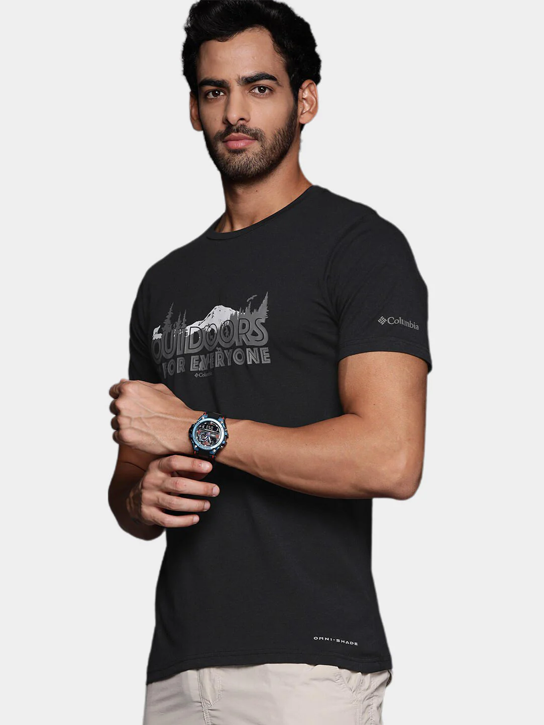 Columbia Men Black Men's Sun Trek Short Sleeve Graphic Tee (Sun Protection) - Image 7