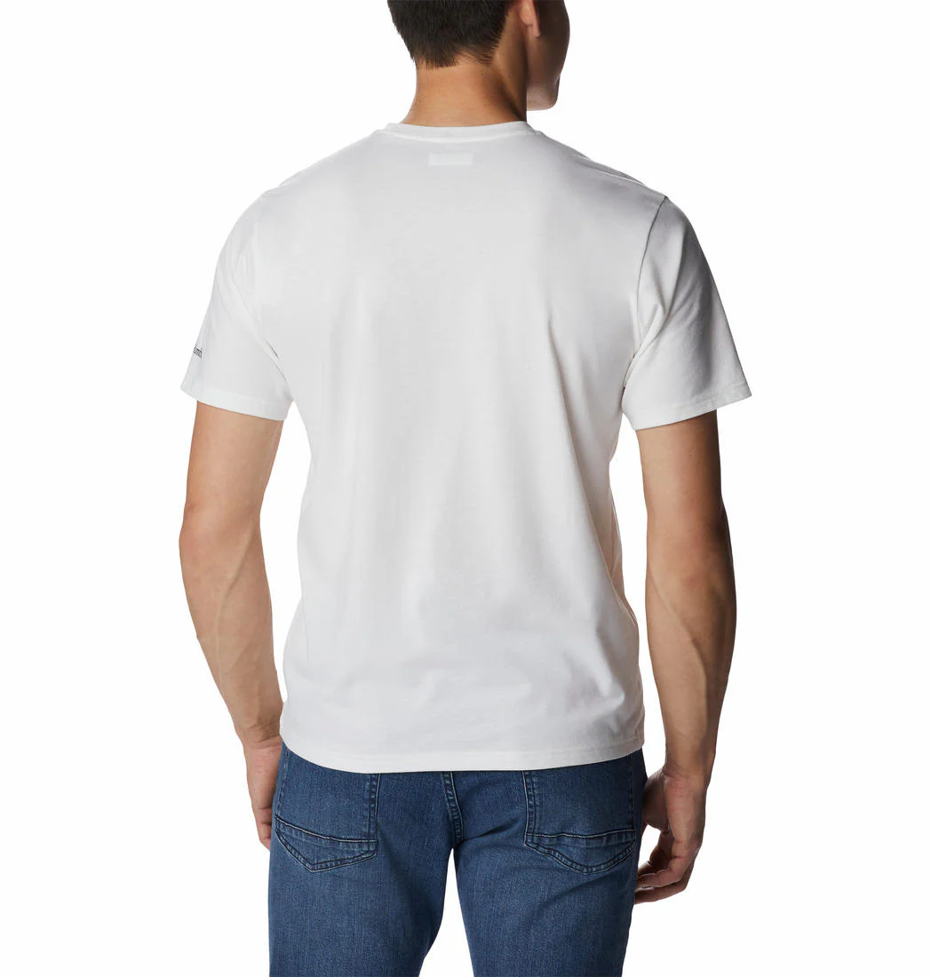 Columbia Men White Men's Sun Trek Short Sleeve Graphic Tee (Sun Protection) - Image 4