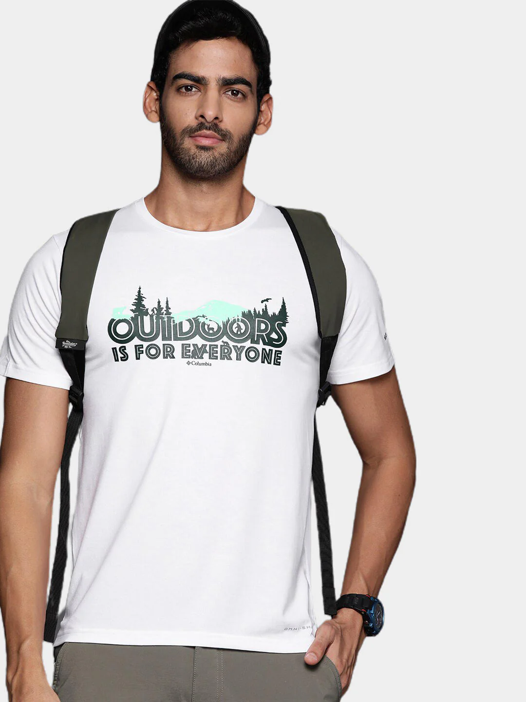 Columbia Men White Men's Sun Trek Short Sleeve Graphic Tee (Sun Protection) - Image 6