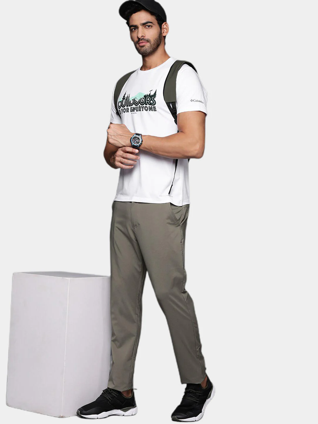 Columbia Men White Men's Sun Trek Short Sleeve Graphic Tee (Sun Protection) - Image 8