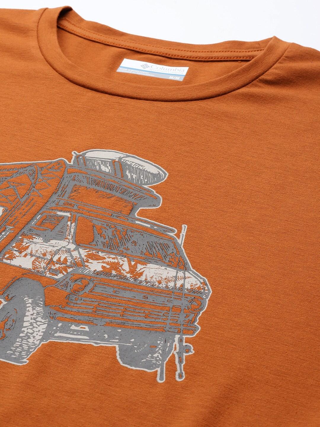 Columbia Men Orange Men's Sun Trek Short Sleeve Graphic Tee (Sun Protection) - Image 5
