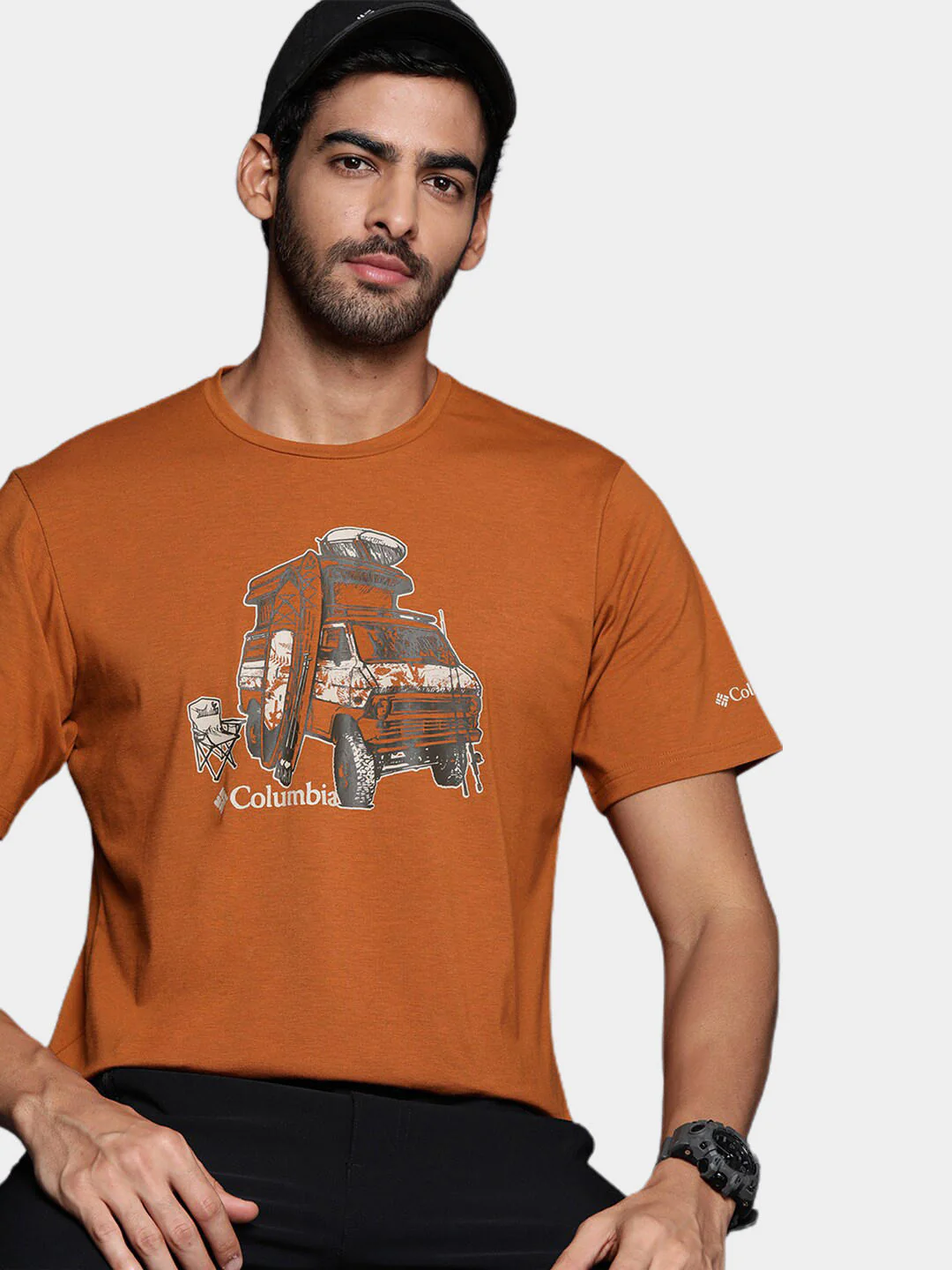 Columbia Men Orange Men's Sun Trek Short Sleeve Graphic Tee (Sun Protection) - Image 6