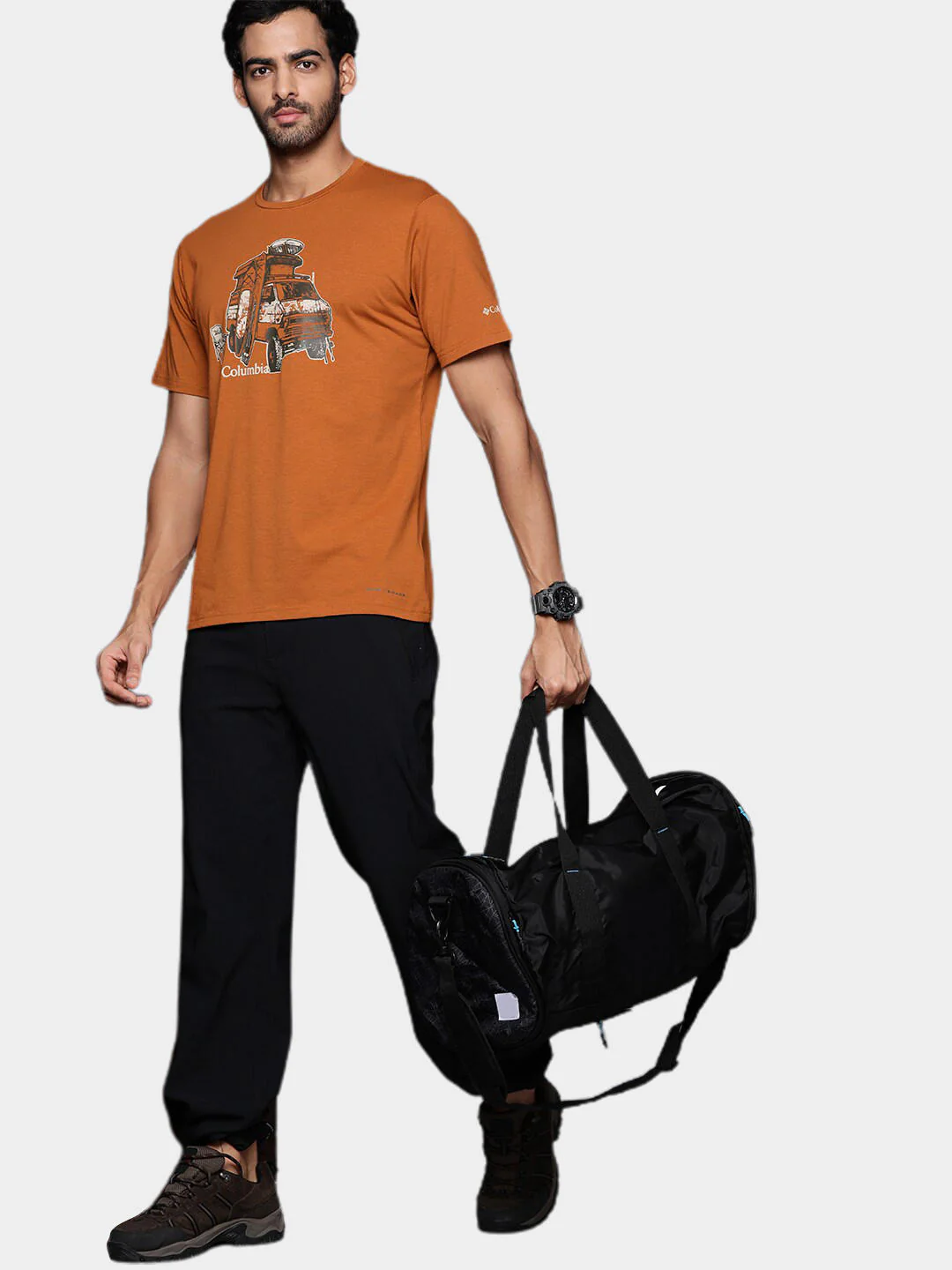 Columbia Men Orange Men's Sun Trek Short Sleeve Graphic Tee (Sun Protection) - Image 8