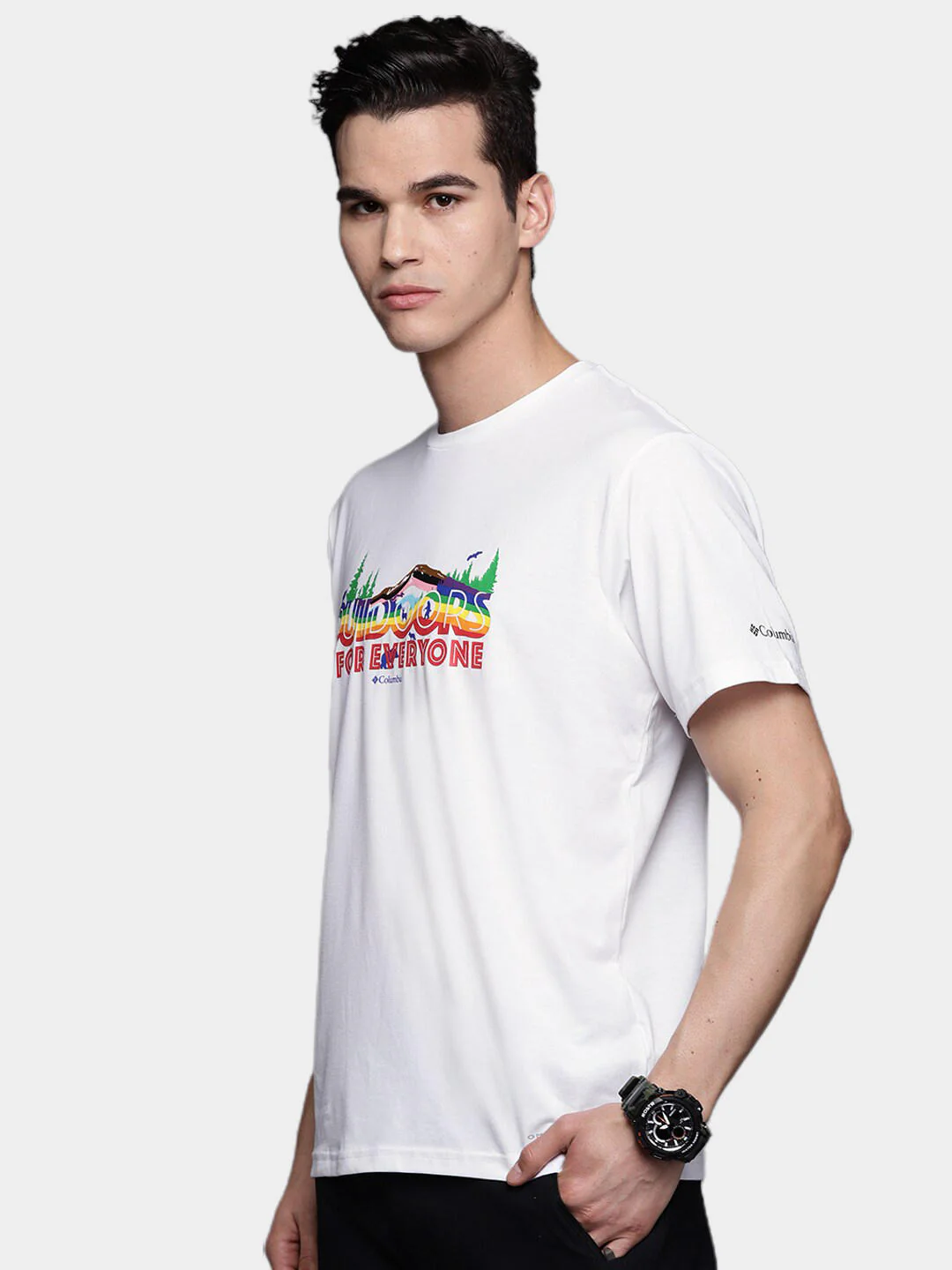 Columbia Men White Men's Sun Trek Short Sleeve Graphic Tee (Sun Protection) - Image 11