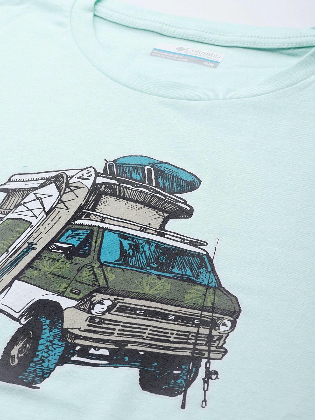 Columbia Men Green Men's Sun Trek Short Sleeve Graphic Tee (Sun Protection) - Image 7