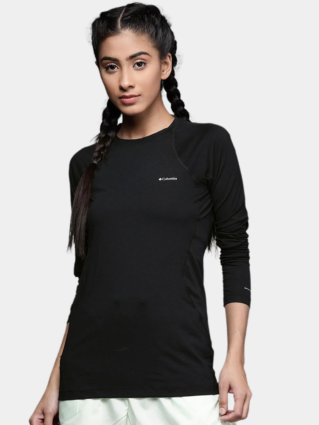 Columbia Women Black Midweight Stretch Long Sleeve Top (Non Returnable) - Image 6