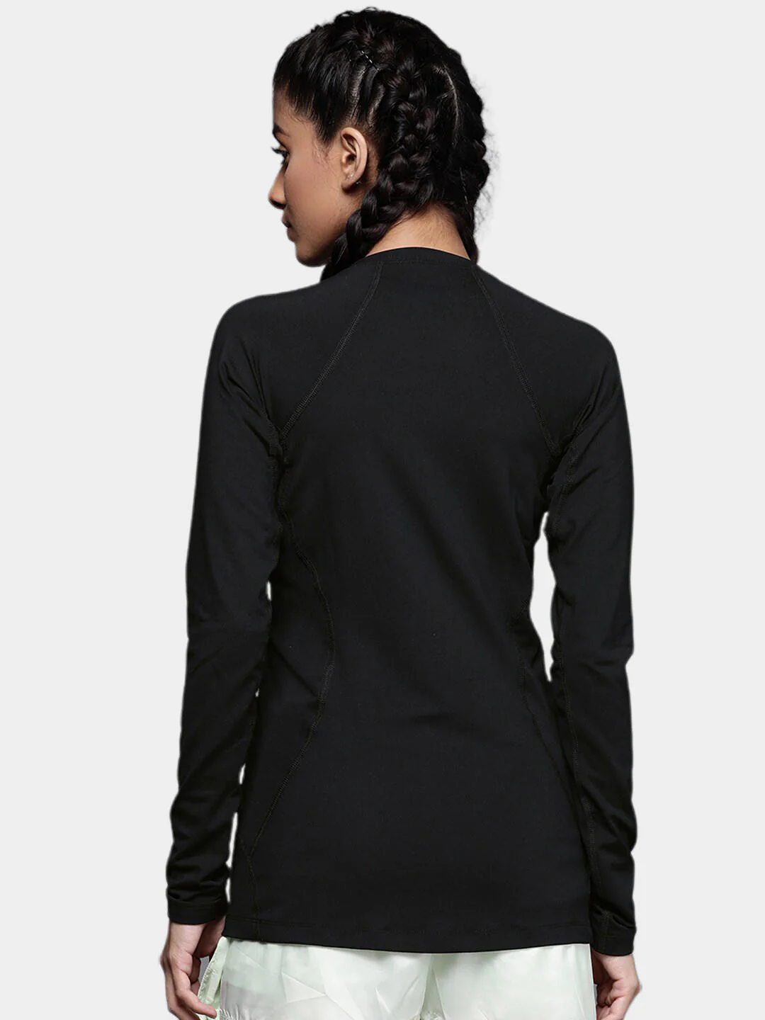 Columbia Women Black Midweight Stretch Long Sleeve Top (Non Returnable) - Image 7