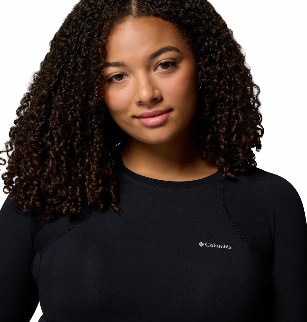 Columbia Women Black Midweight Stretch Long Sleeve Top (Non Returnable) - Image 4