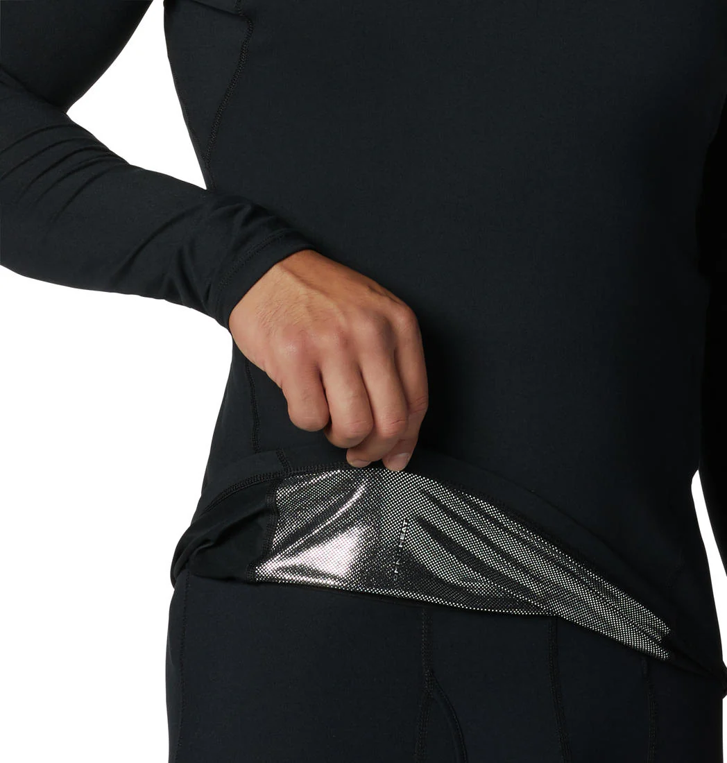 Columbia Men Black Midweight Stretch Long Sleeve Top (Non Returnable) - Image 2