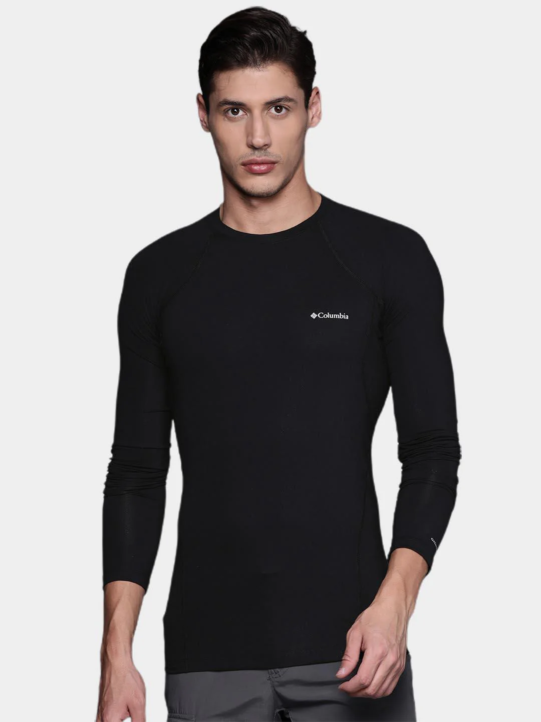 Columbia Men Black Midweight Stretch Long Sleeve Top (Non Returnable) - Image 6