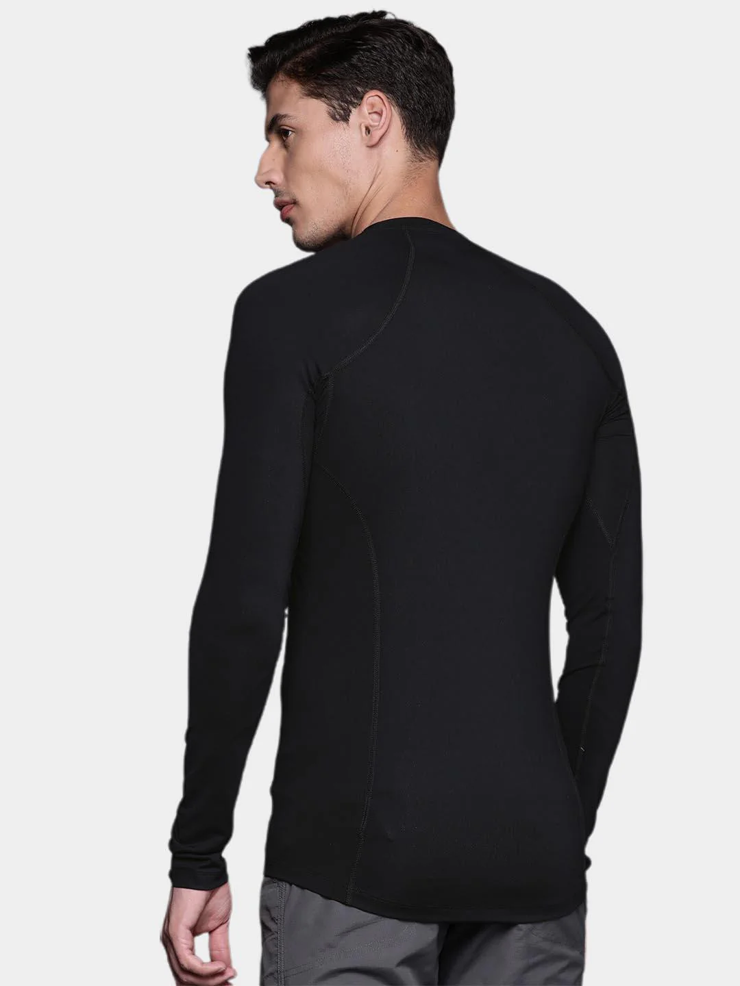 Columbia Men Black Midweight Stretch Long Sleeve Top (Non Returnable) - Image 9