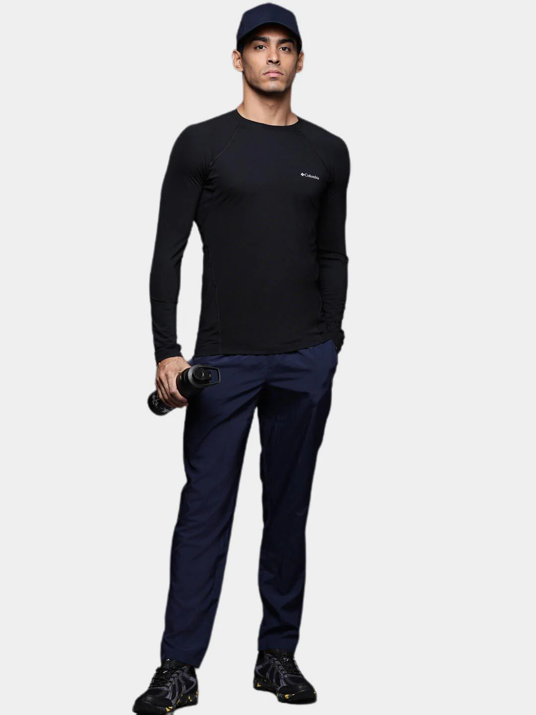 Columbia Men Black Midweight Stretch Long Sleeve Top (Non Returnable) - Image 8