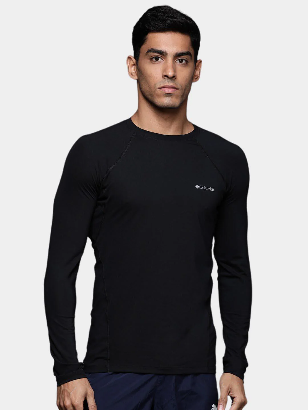 Columbia Men Black Midweight Stretch Long Sleeve Top (Non Returnable) - Image 9