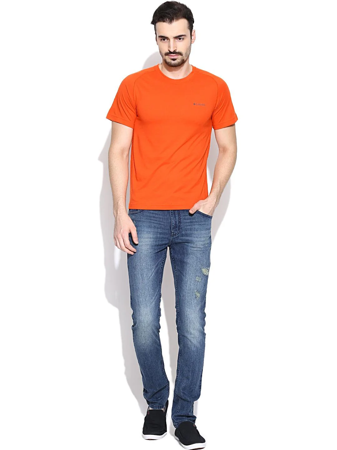 Columbia Men Orange Mountain Tech III Short Sleeve Crew (Sun Protection) - Image 6