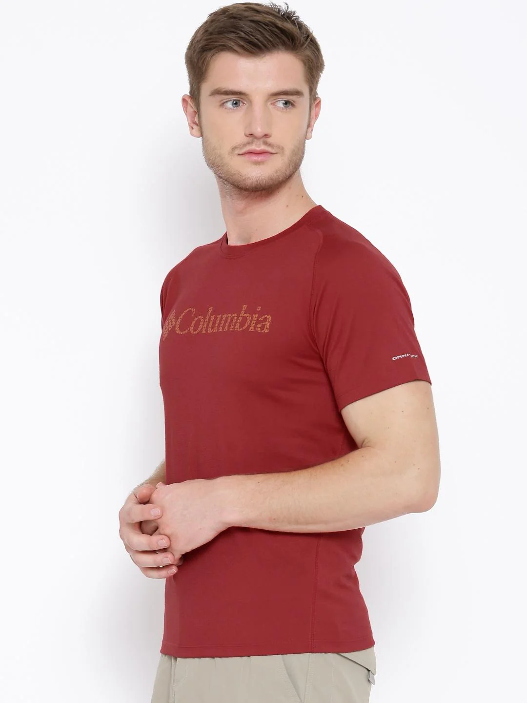 Columbia Men Red Mountain Tech Logo S S Crew (Sun Protection) - Image 2