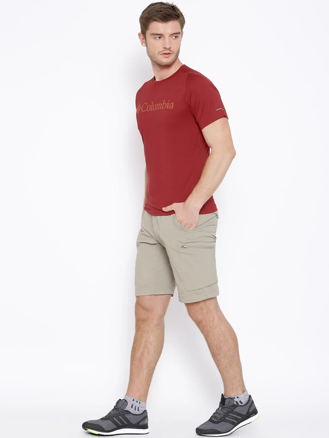 Columbia Men Red Mountain Tech Logo S S Crew (Sun Protection) - Image 4
