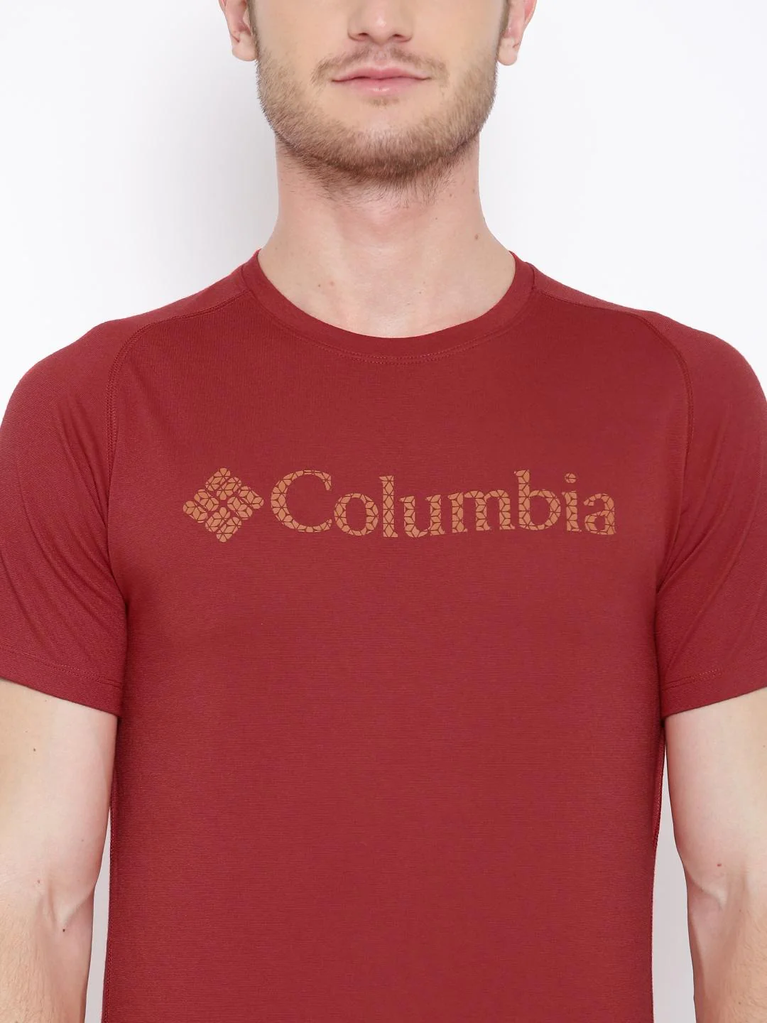 Columbia Men Red Mountain Tech Logo S S Crew (Sun Protection) - Image 5