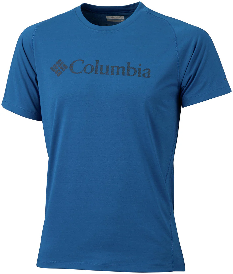Columbia Men Assorted Mountain Tech Logo S S Crew (Sun Protection)