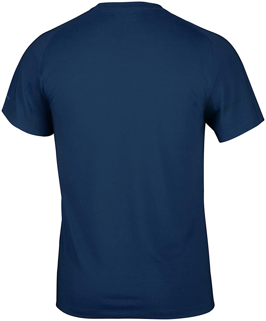 Columbia Men Blue Mountain Tech Logo S S Crew (Sun Protection) - Image 2