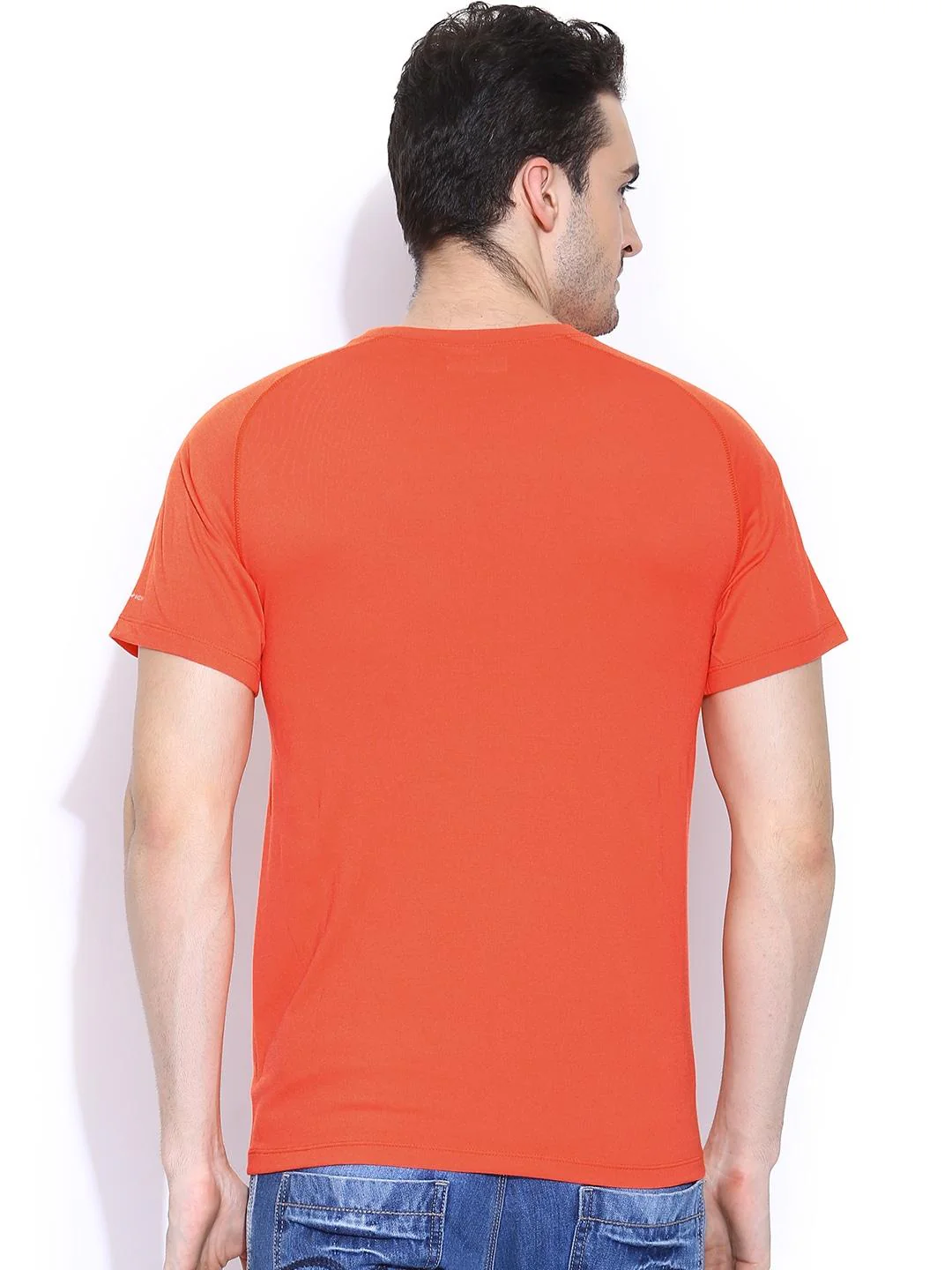 Columbia Men Orange Mountain Tech Logo S S Crew (Sun Protection) - Image 4